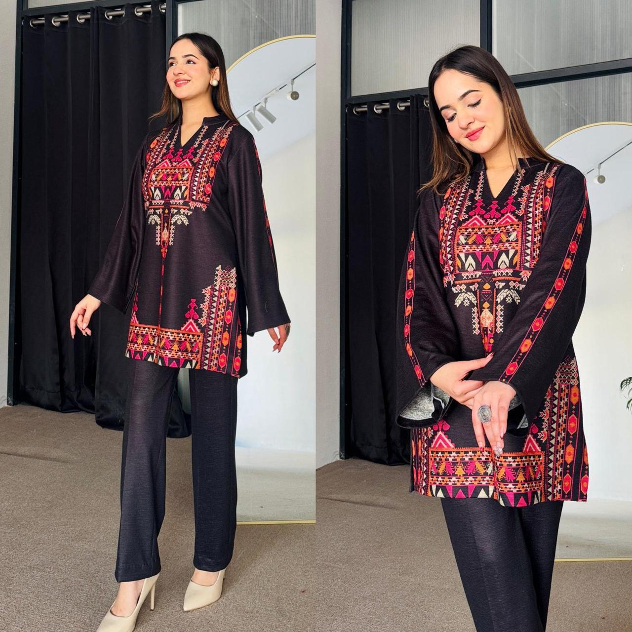 Bold Hummer Black Printed Co-Ord Set for Effortless Style