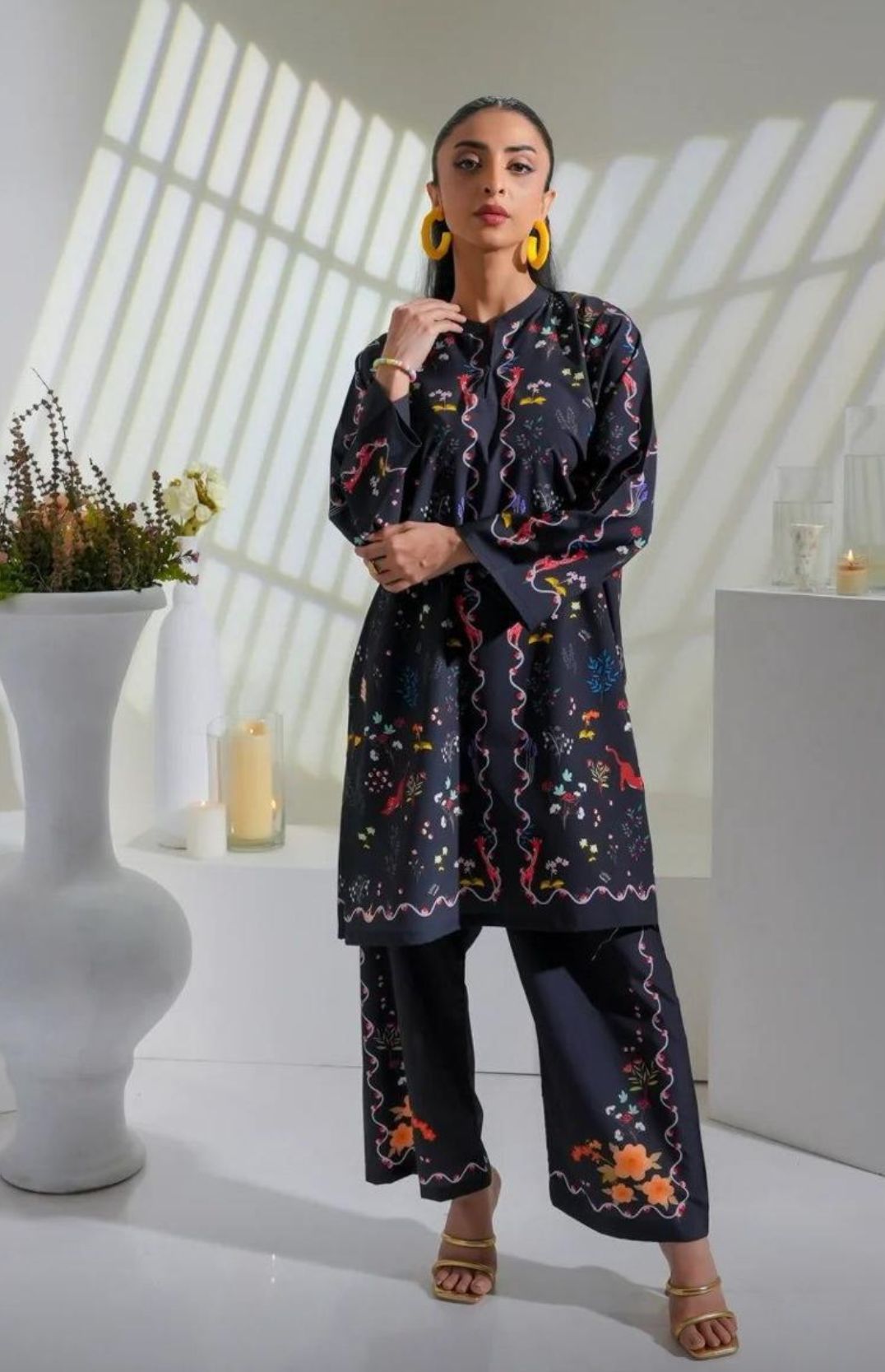 Hummer Black Printed Co-Ord Set